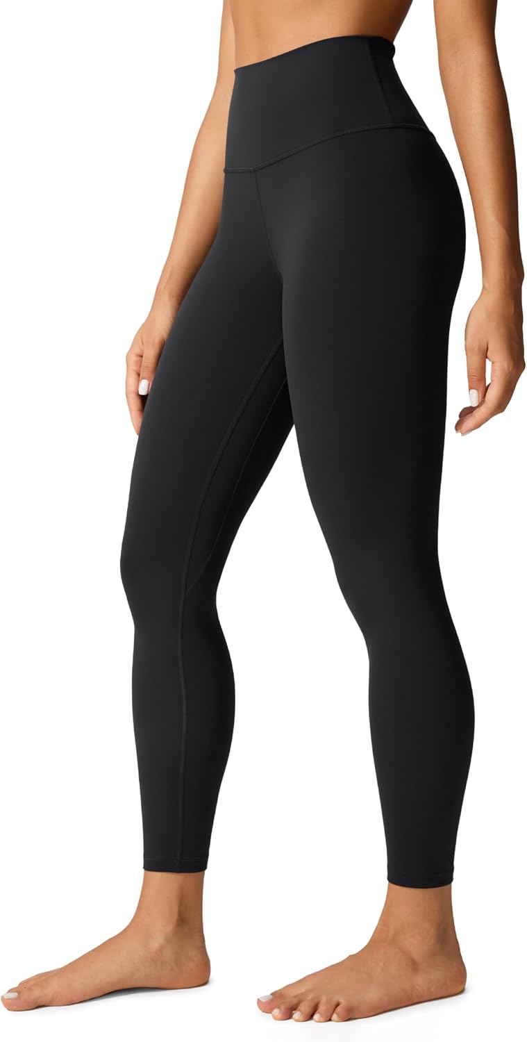 615q2qxTR-L._AC_SL1500_.jpg Women High Waisted Workout Leggings 25" - Pilates Gym Athletic Yoga Pants Buttery Soft - Image 1
