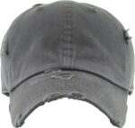 Vintage-style washed cotton baseball cap - Image 2