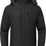 Men’s Skiing Jacket Waterproof windproof Rain Jackets with Hood