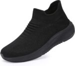 Women Slip on Walking Shoes Comfort Lightweight Breathable Sock Shoe Non-Slip Mesh Casual Fashion Tennis Running Sneakers