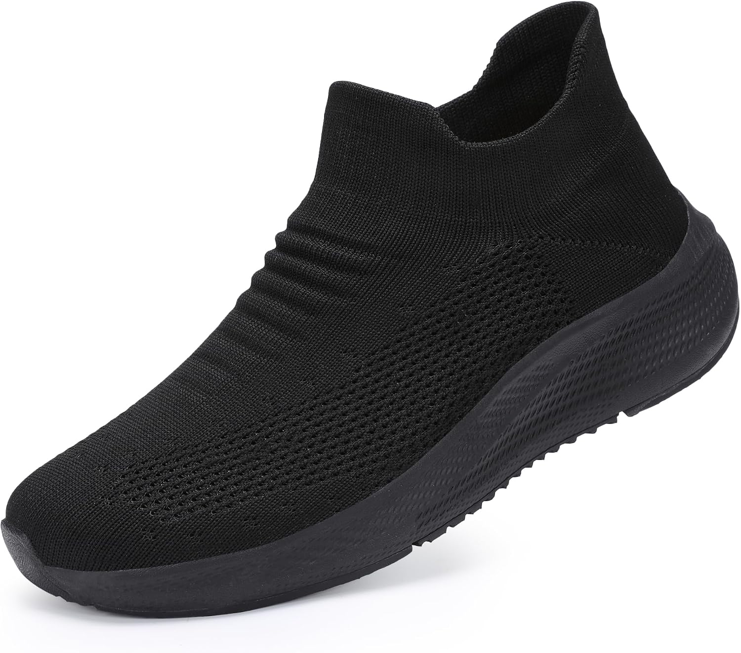 71ZtgnAABlL._AC_SL1500_.jpg Women Slip on Walking Shoes Comfort Lightweight Breathable Sock Shoe Non-Slip Mesh Casual Fashion Tennis Running Sneakers - Image 1